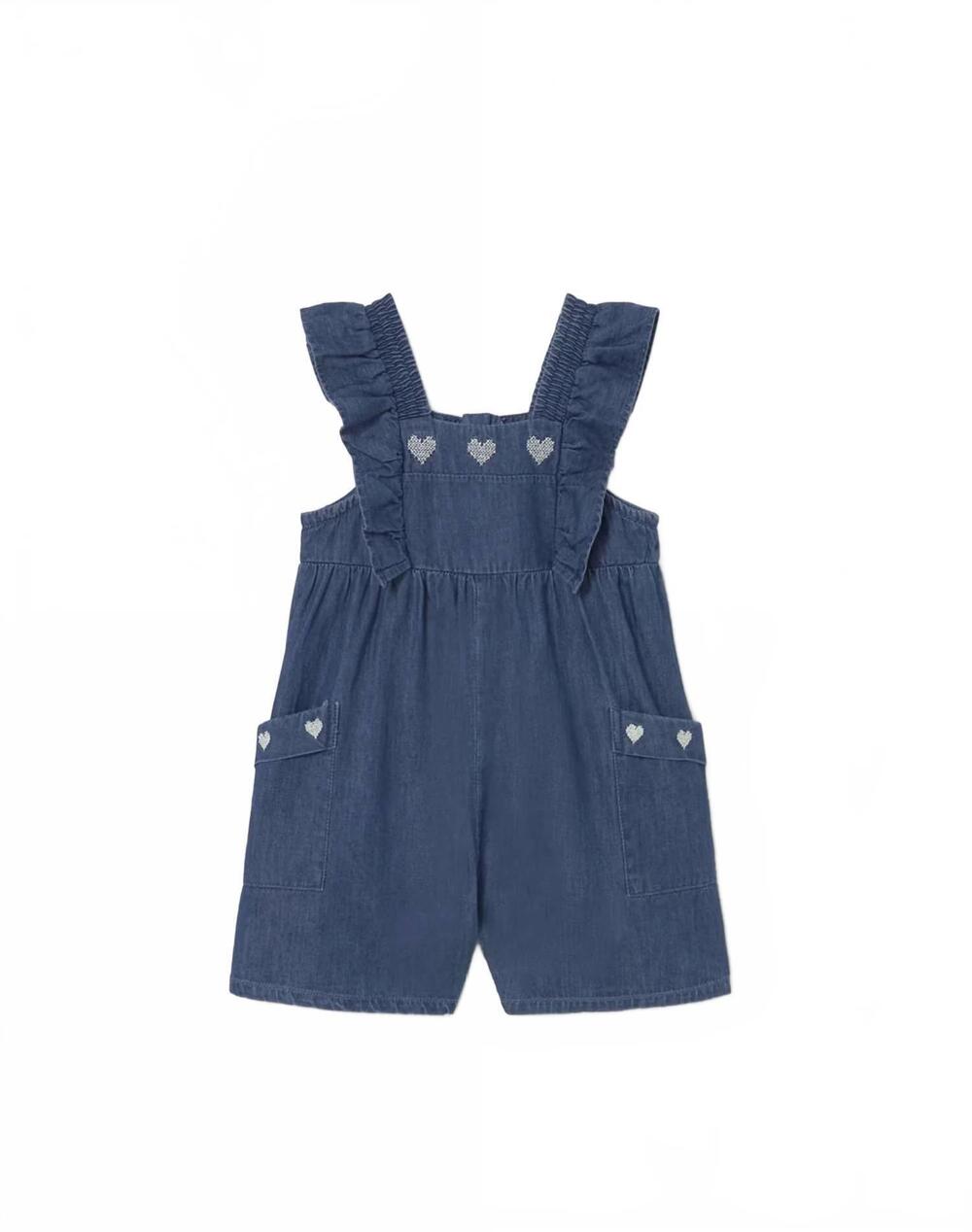 NEW MAYORAL kids' ruffled romper in blue